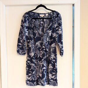 L.O.G.G. H&M Ladies 3/4 Sleeve Tunic Dress Navy & White Size Ten (10)